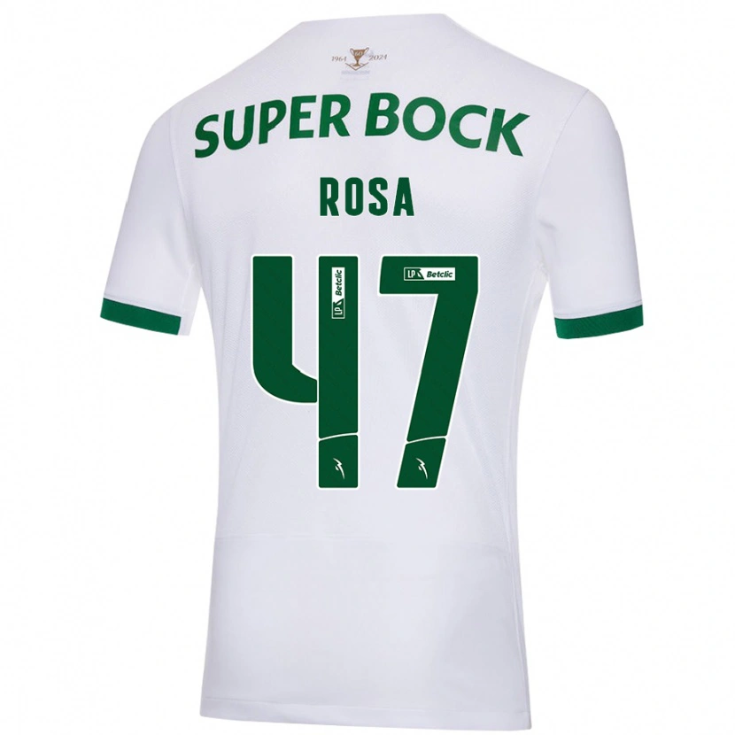Danxen Hombre Camiseta Mariana Rosa #47 Blanco Verde 2ª Equipación 2024/25 La Camisa