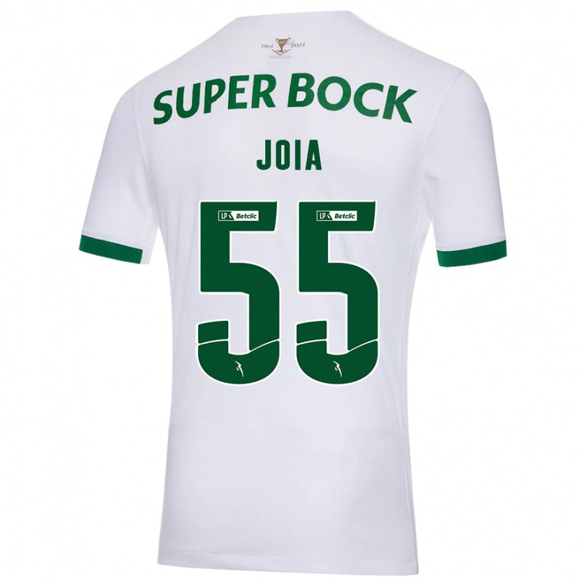 Danxen Hombre Camiseta Carolina Joia #55 Blanco Verde 2ª Equipación 2024/25 La Camisa