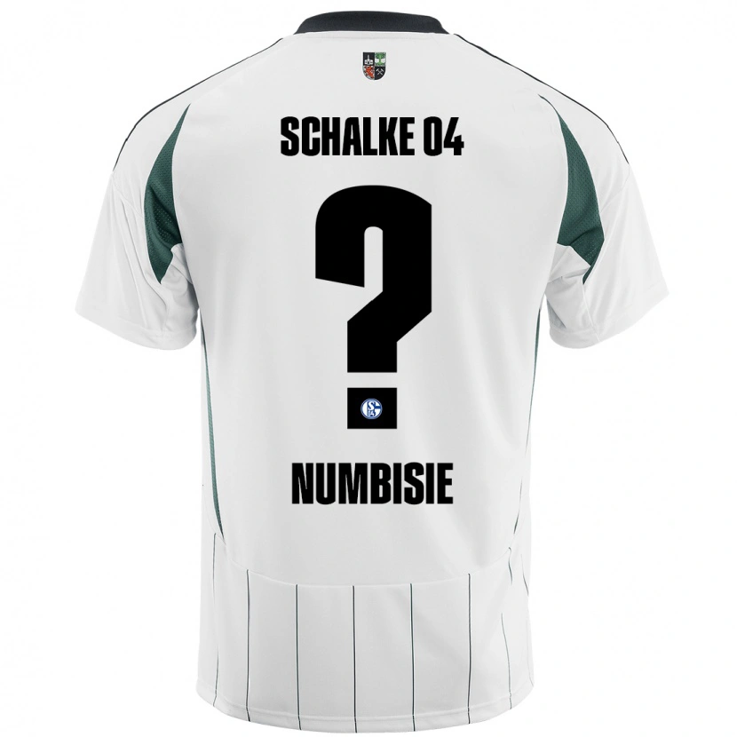 Danxen Hombre Camiseta Bruno Numbisie #0 Blanco Verde 2ª Equipación 2024/25 La Camisa