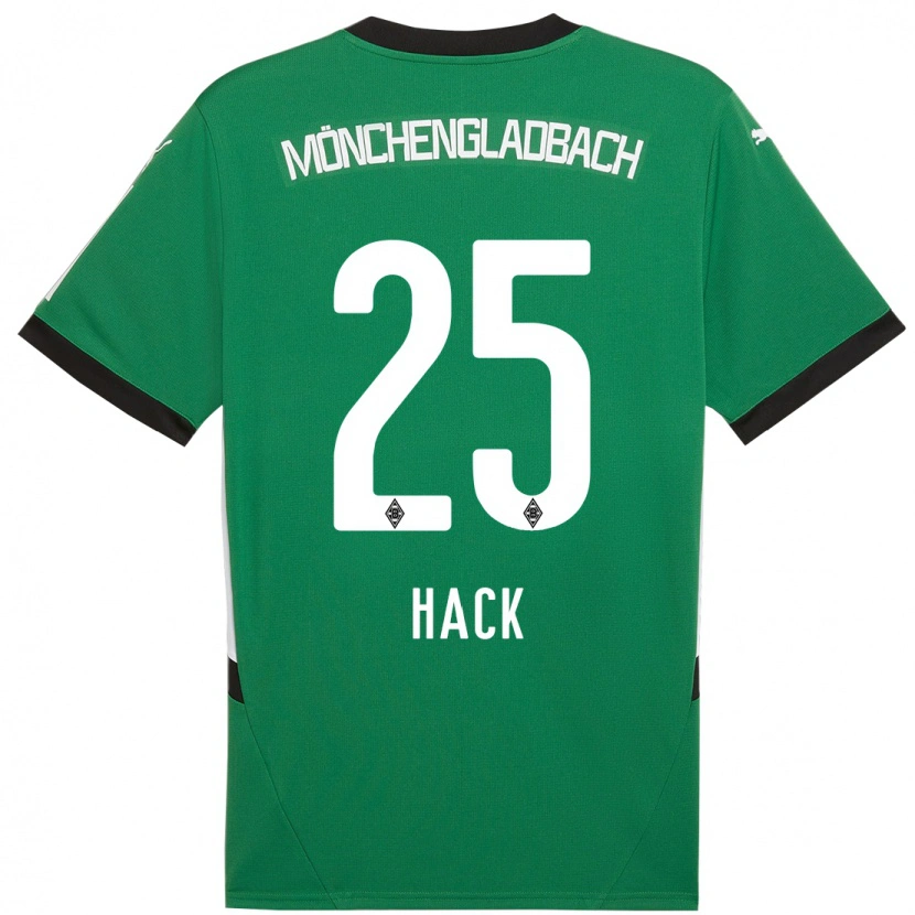 Danxen Hombre Camiseta Robin Hack #25 Verde Blanco 2ª Equipación 2024/25 La Camisa