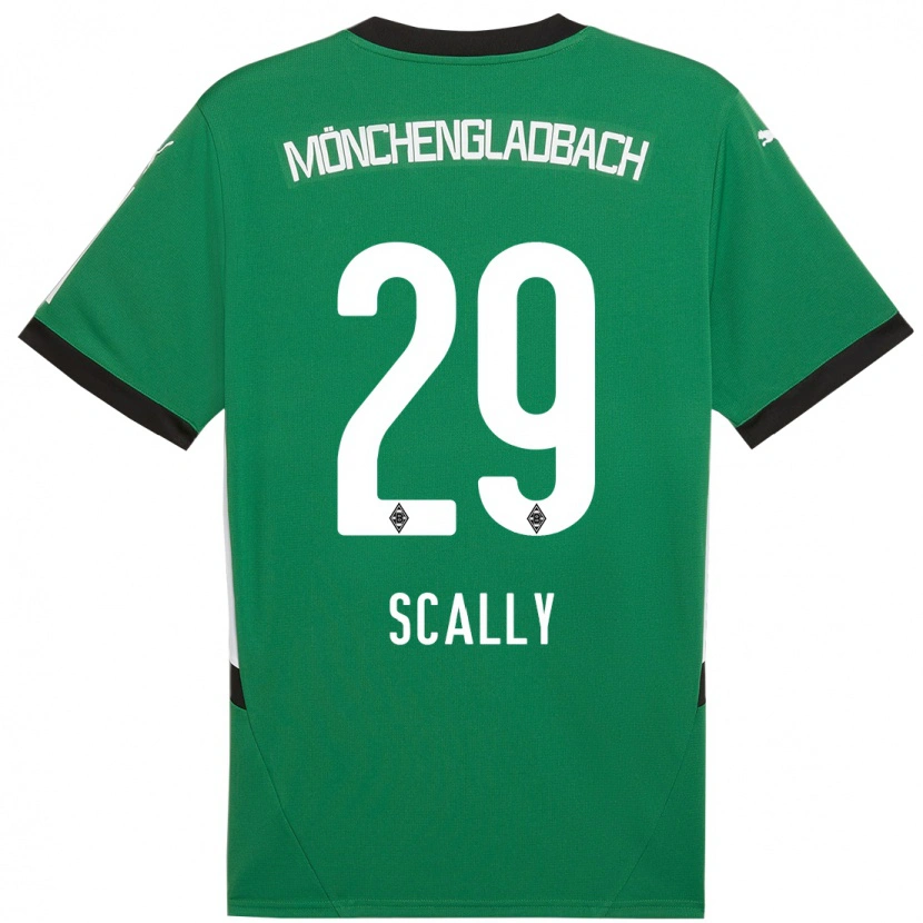 Danxen Hombre Camiseta Joe Scally #29 Verde Blanco 2ª Equipación 2024/25 La Camisa