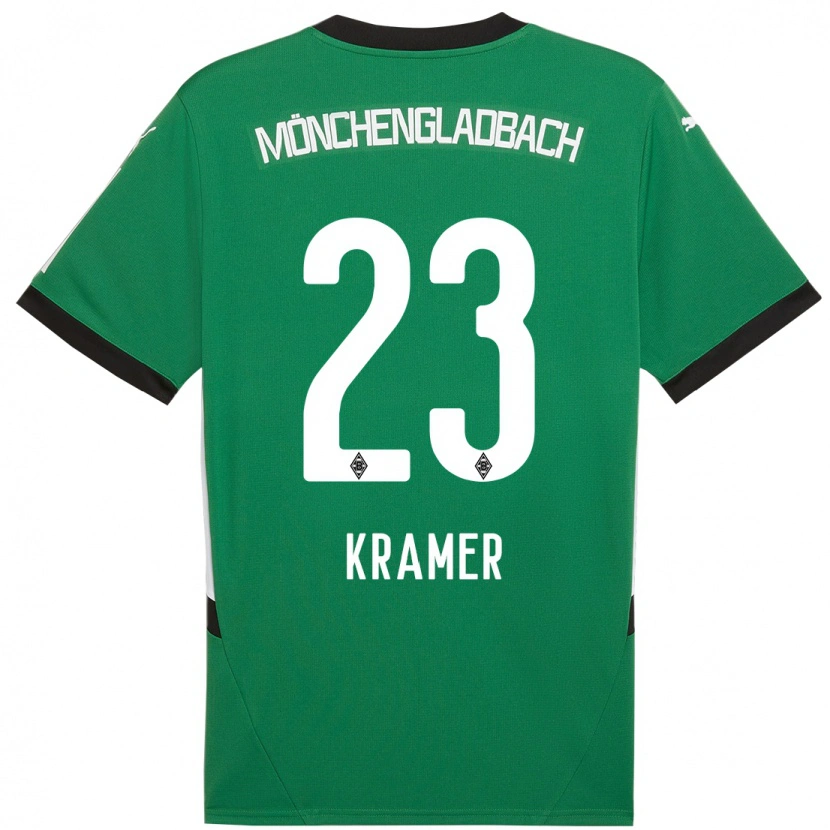 Danxen Hombre Camiseta Christoph Kramer #23 Verde Blanco 2ª Equipación 2024/25 La Camisa