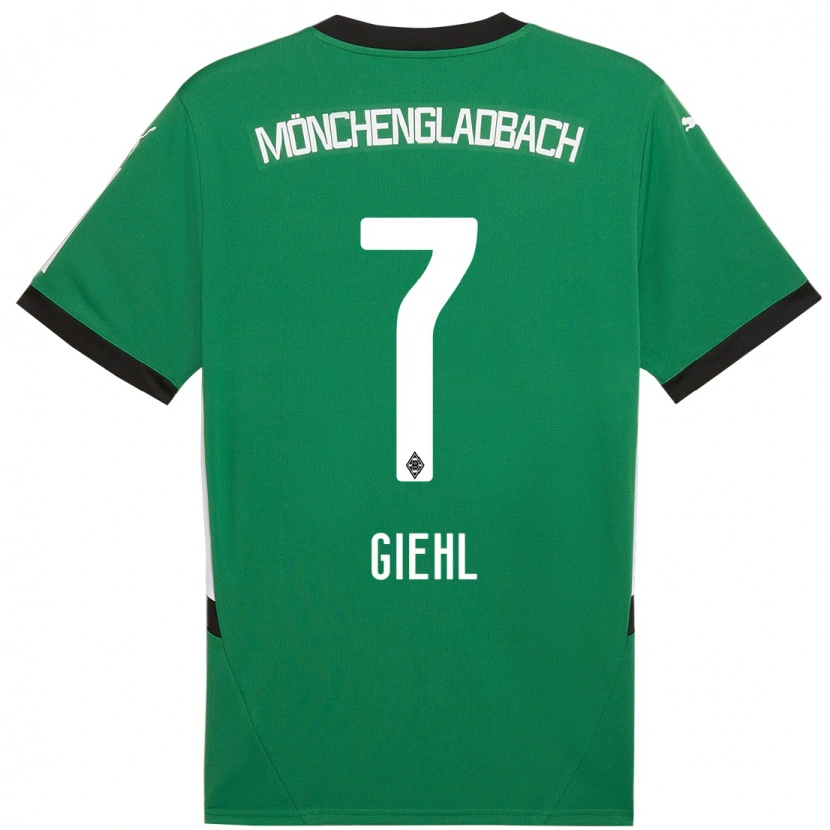 Danxen Hombre Camiseta Madita Giehl #7 Verde Blanco 2ª Equipación 2024/25 La Camisa