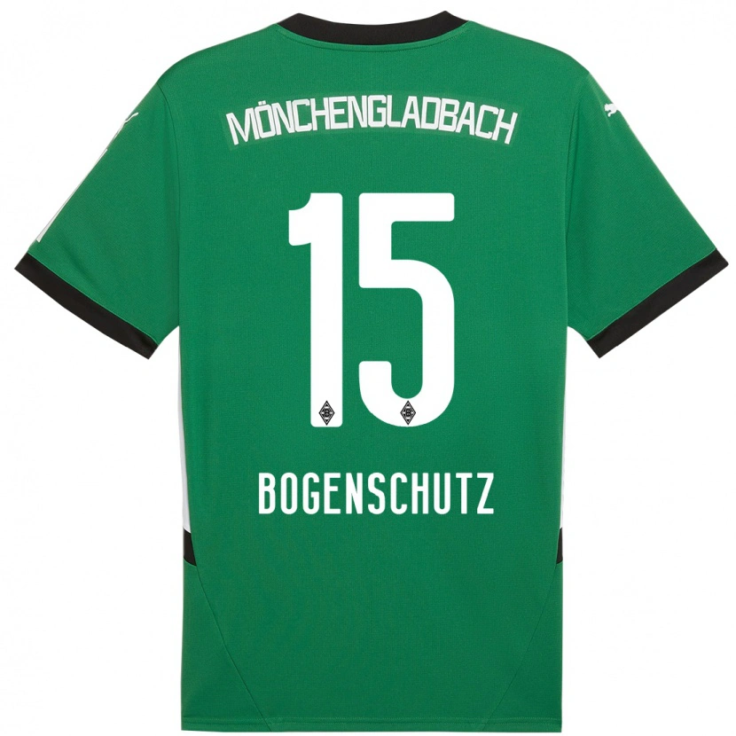 Danxen Hombre Camiseta Kerstin Bogenschutz #15 Verde Blanco 2ª Equipación 2024/25 La Camisa