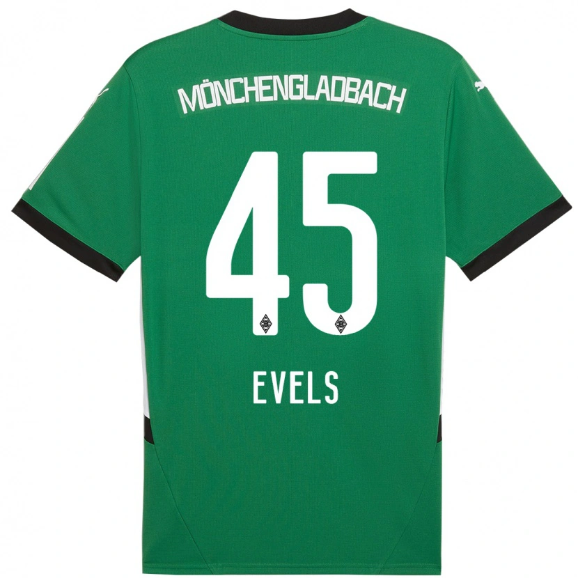 Danxen Hombre Camiseta Emily Evels #45 Verde Blanco 2ª Equipación 2024/25 La Camisa