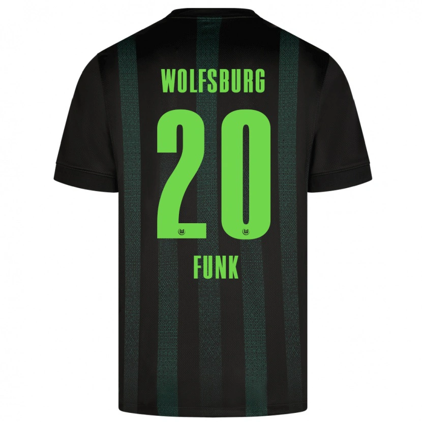 Danxen Hombre Camiseta Jonah Funk #20 Verde Oscuro 2ª Equipación 2024/25 La Camisa