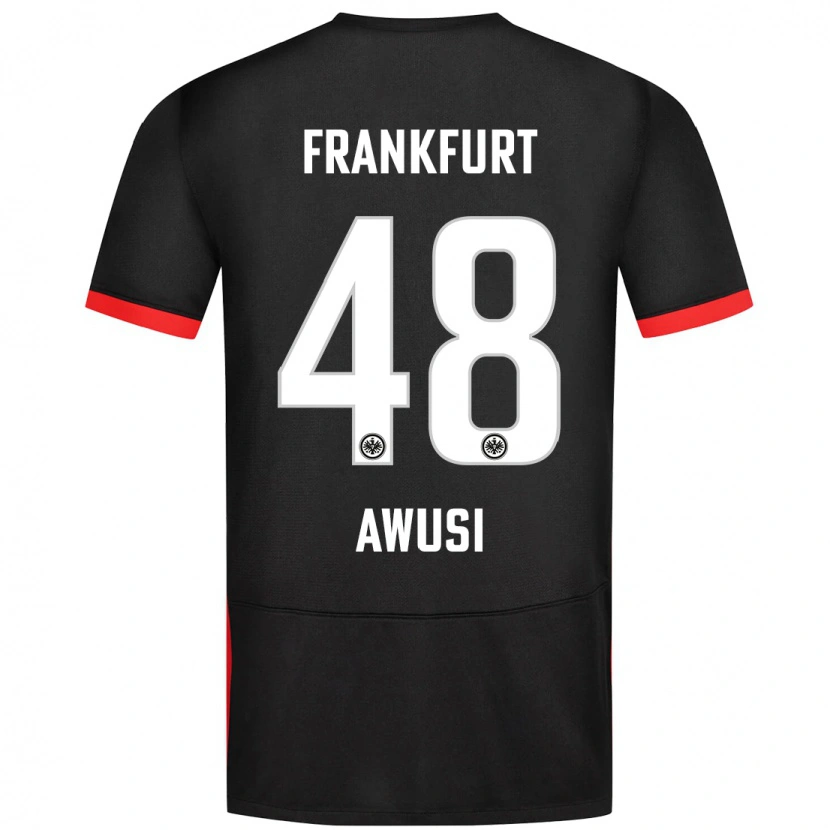Danxen Hombre Camiseta Junior Awusi #48 Negro 2ª Equipación 2024/25 La Camisa