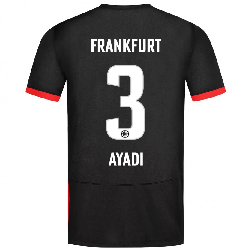 Danxen Hombre Camiseta Akram Ayadi #3 Negro 2ª Equipación 2024/25 La Camisa