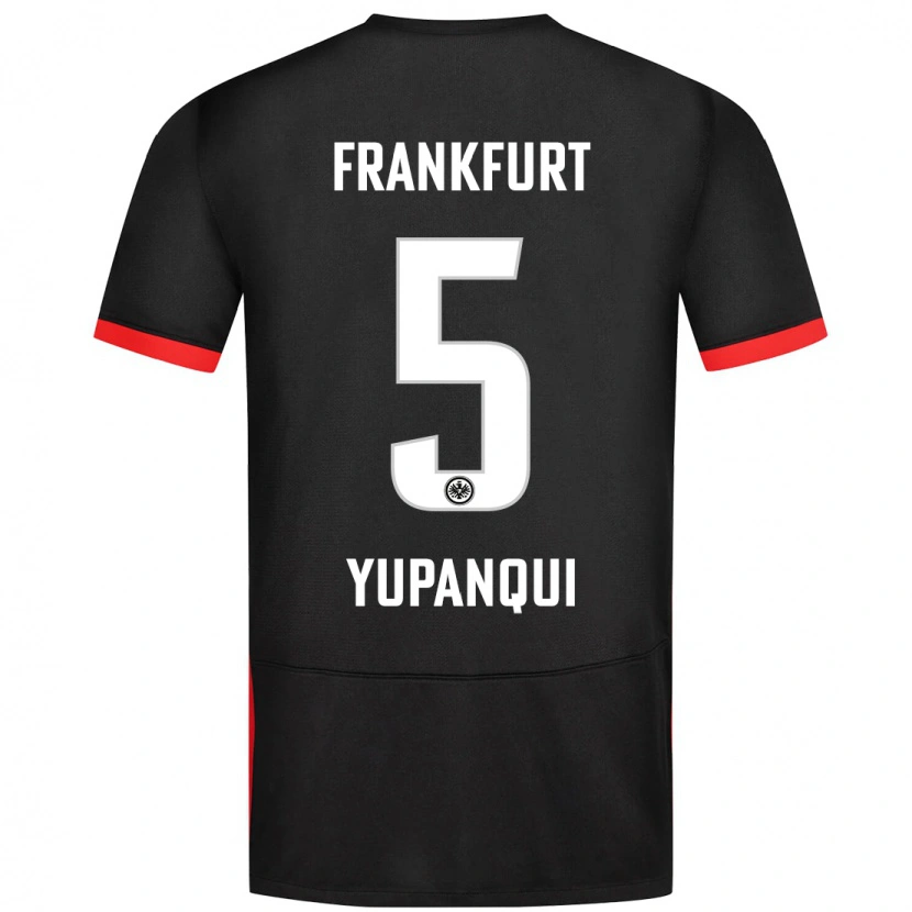 Danxen Hombre Camiseta Philipp Eisele Yupanqui #5 Negro 2ª Equipación 2024/25 La Camisa