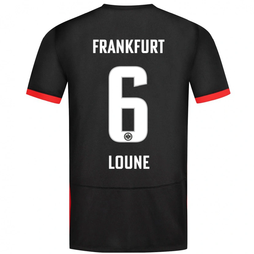Danxen Hombre Camiseta Adam Loune #6 Negro 2ª Equipación 2024/25 La Camisa
