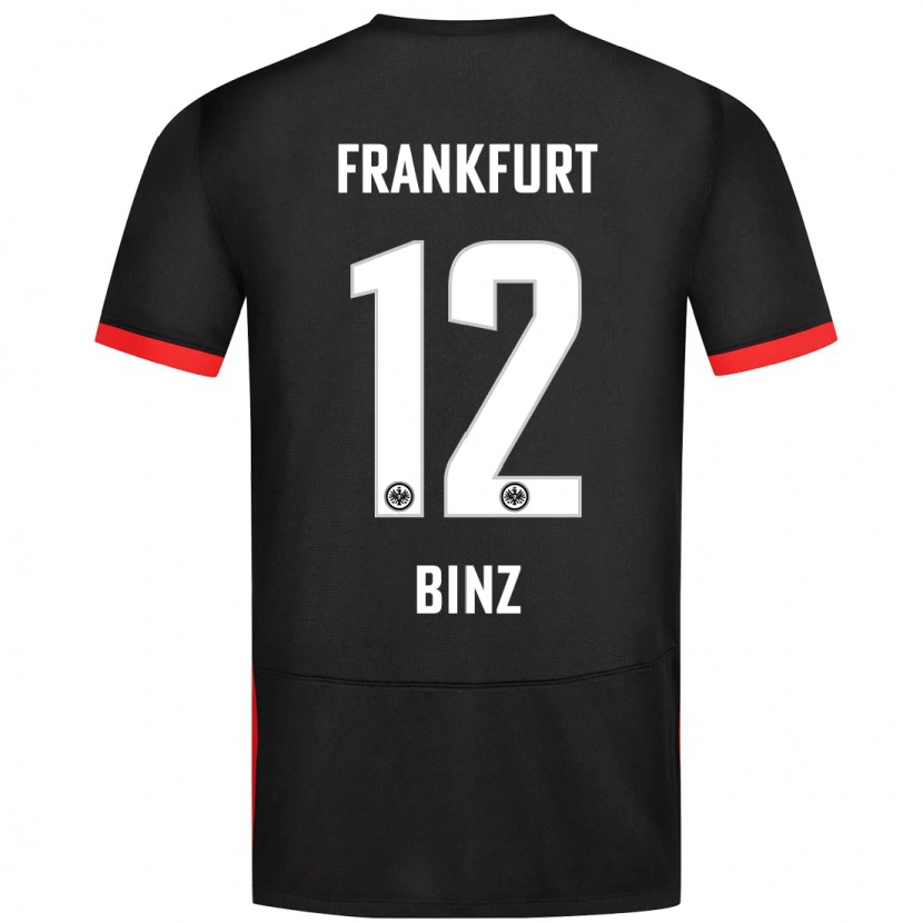 Danxen Hombre Camiseta Sam Binz #12 Negro 2ª Equipación 2024/25 La Camisa