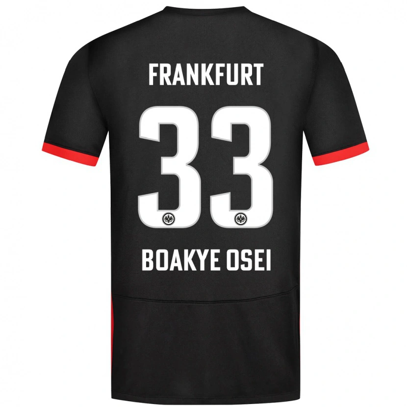 Danxen Hombre Camiseta Derek Boakye-Osei #33 Negro 2ª Equipación 2024/25 La Camisa