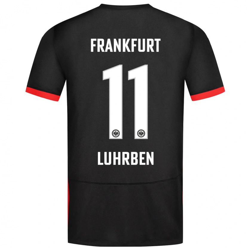 Danxen Hombre Camiseta Nina Lührßen #11 Negro 2ª Equipación 2024/25 La Camisa