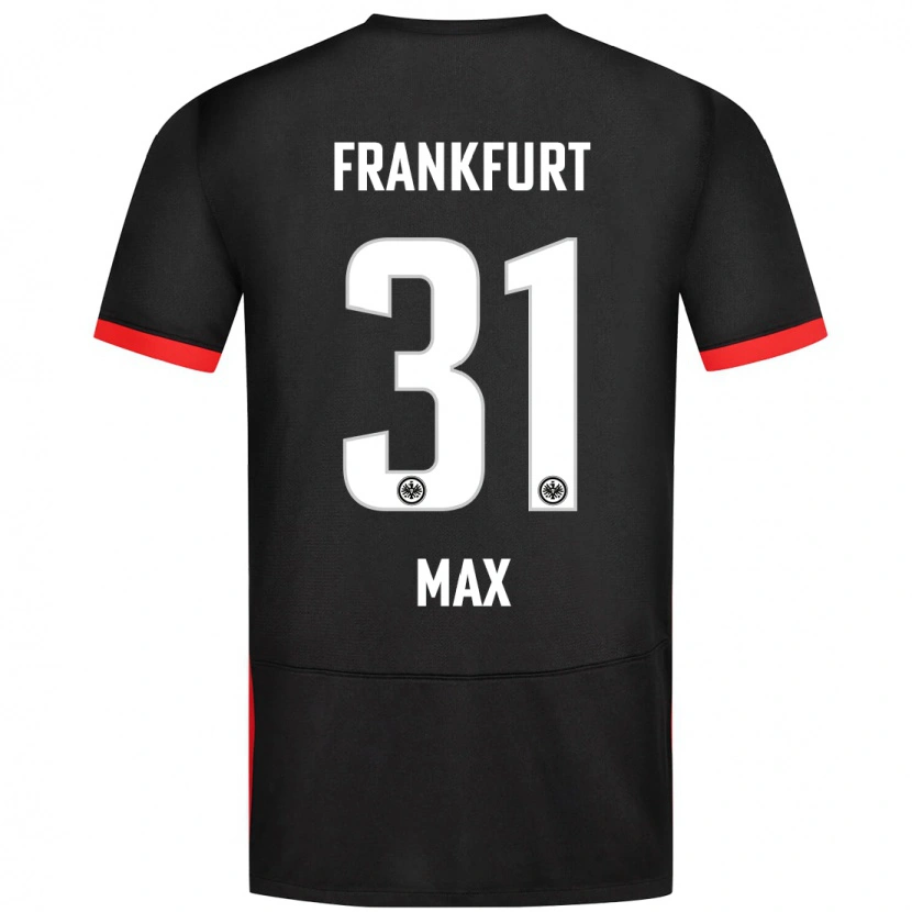 Danxen Hombre Camiseta Philipp Max #31 Negro 2ª Equipación 2024/25 La Camisa