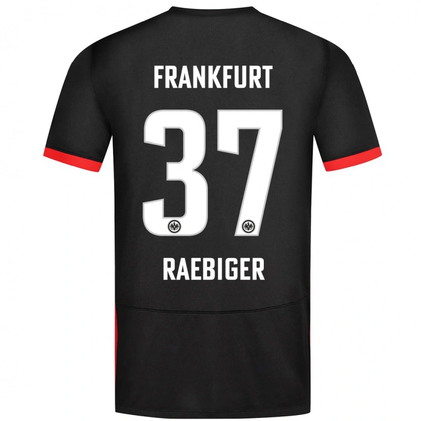 Danxen Hombre Camiseta Sidney Raebiger #37 Negro 2ª Equipación 2024/25 La Camisa