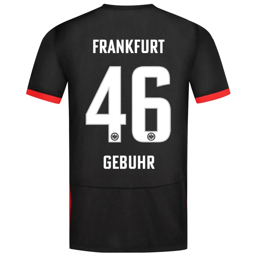 Danxen Hombre Camiseta Dario Gebuhr #46 Negro 2ª Equipación 2024/25 La Camisa