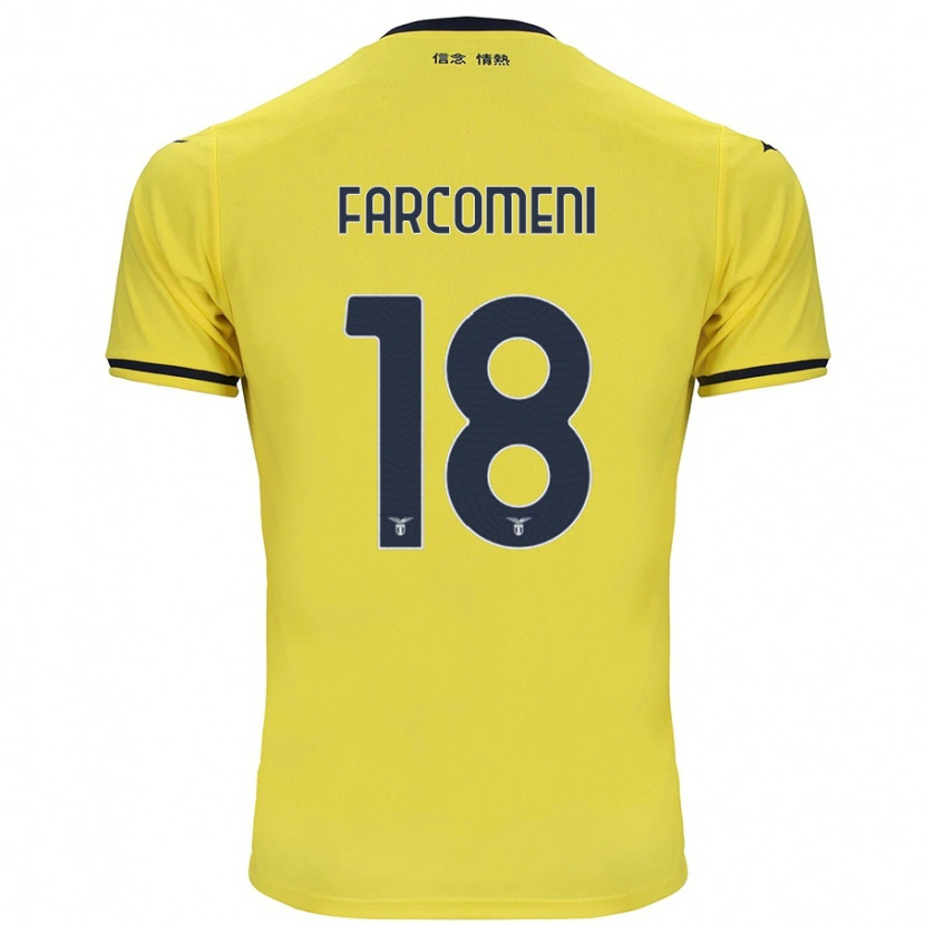 Danxen Hombre Camiseta Valerio Farcomeni #18 Amarillo 2ª Equipación 2024/25 La Camisa