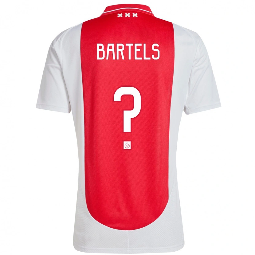 Danxen Mujer Camiseta Jip Bartels #0 Rojo Blanco 1ª Equipación 2024/25 La Camisa