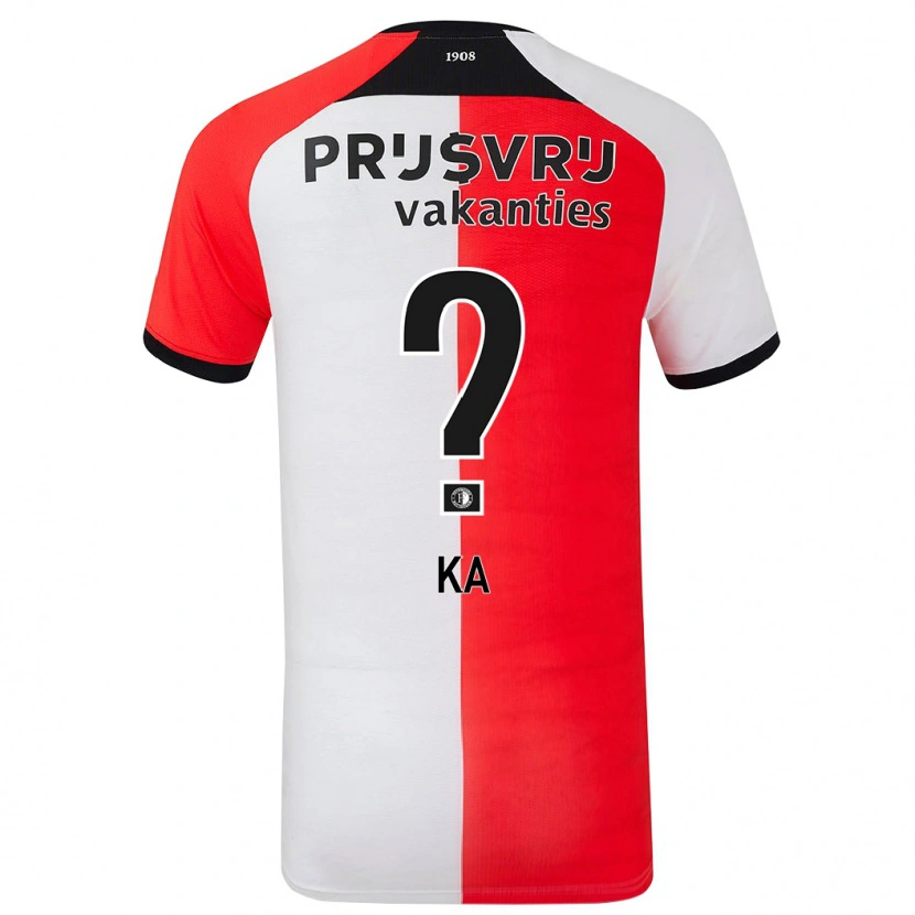 Danxen Mujer Camiseta Ismail Ka #0 Rojo Blanco 1ª Equipación 2024/25 La Camisa