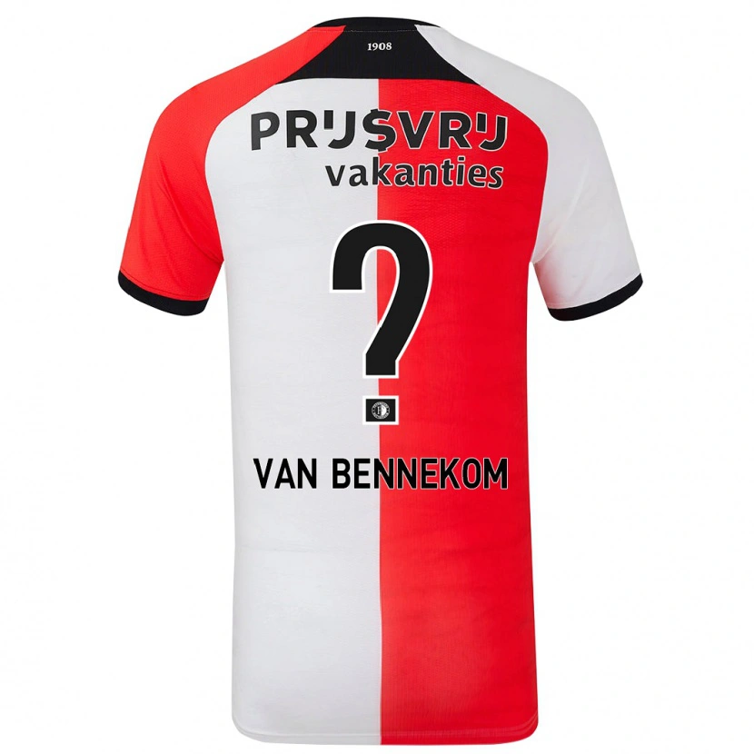 Danxen Mujer Camiseta Duron Van Bennekom #0 Rojo Blanco 1ª Equipación 2024/25 La Camisa