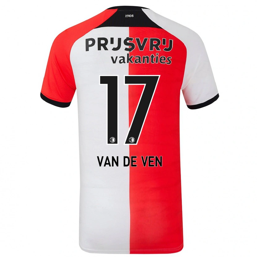 Danxen Mujer Camiseta Zoi Van De Ven #17 Rojo Blanco 1ª Equipación 2024/25 La Camisa