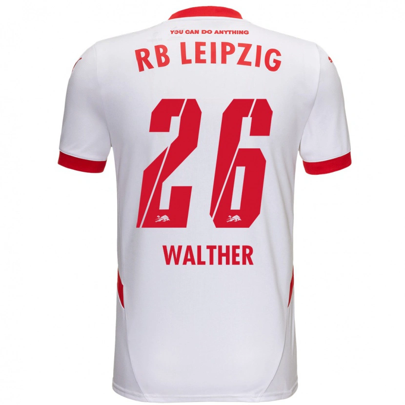 Danxen Mujer Camiseta Mika Walther #26 Blanco Rojo 1ª Equipación 2024/25 La Camisa