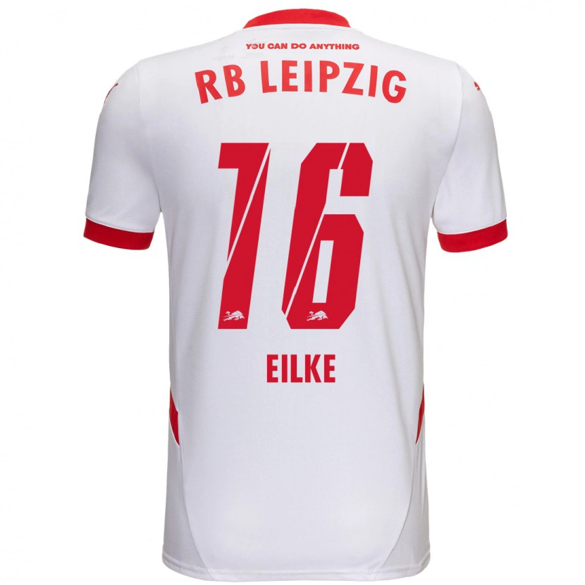 Danxen Mujer Camiseta Lennox Eilke #16 Blanco Rojo 1ª Equipación 2024/25 La Camisa