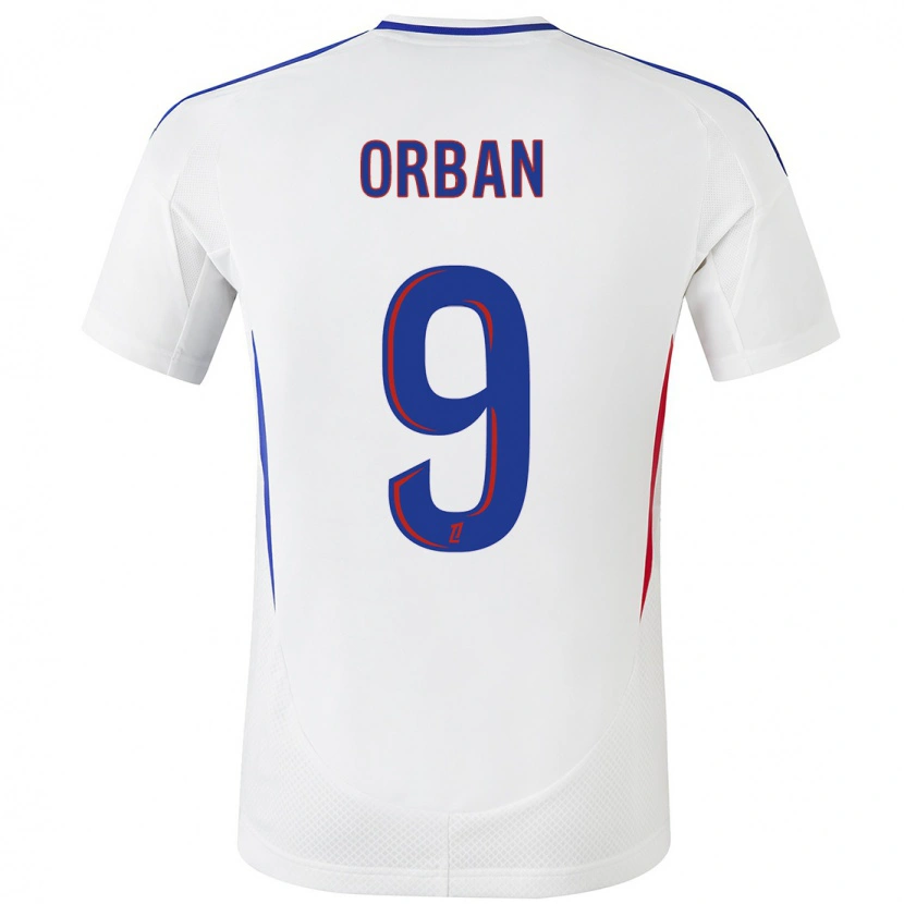 Danxen Mujer Camiseta Gift Orban #9 Blanco Azul 1ª Equipación 2024/25 La Camisa