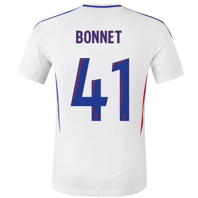 Danxen Mujer Camiseta Noam Bonnet #41 Blanco Azul 1ª Equipación 2024/25 La Camisa