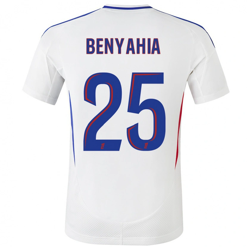 Danxen Mujer Camiseta Ines Benyahia #25 Blanco Azul 1ª Equipación 2024/25 La Camisa