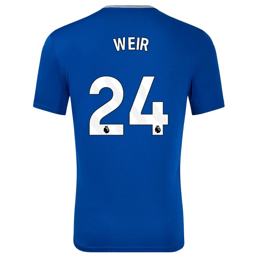 Danxen Mujer Camiseta Kenzie Weir #24 Azul Con 1ª Equipación 2024/25 La Camisa