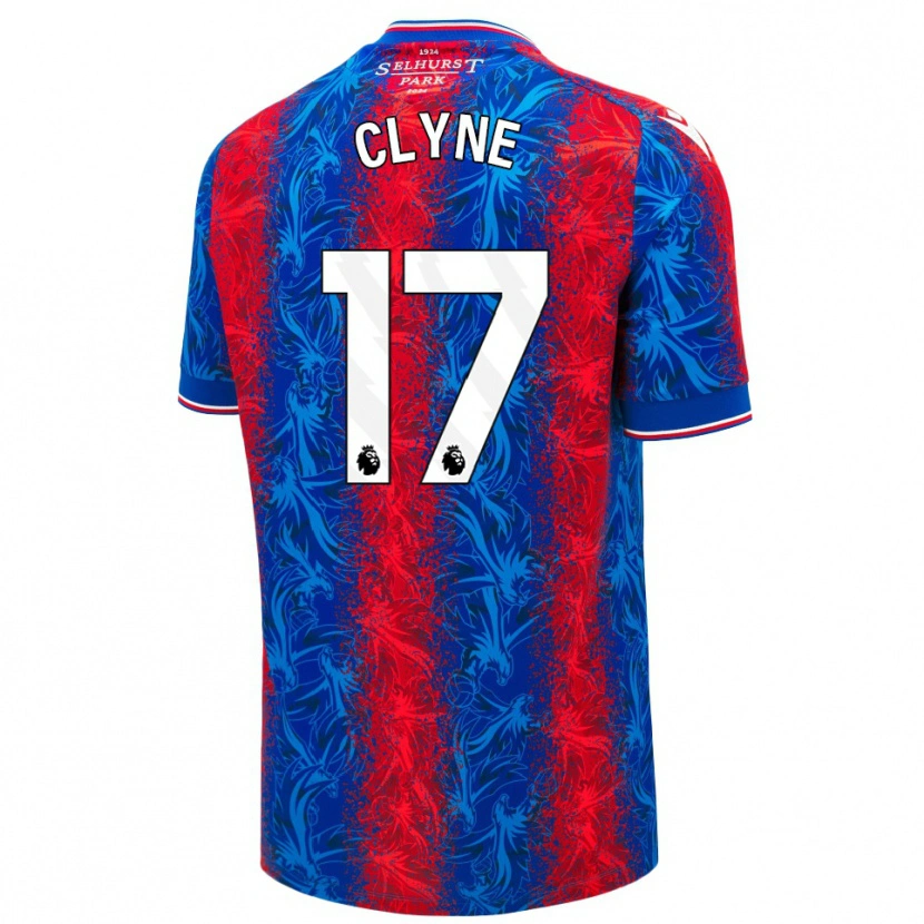 Danxen Mujer Camiseta Nathaniel Clyne #17 Rayas Rojas Y Azules 1ª Equipación 2024/25 La Camisa