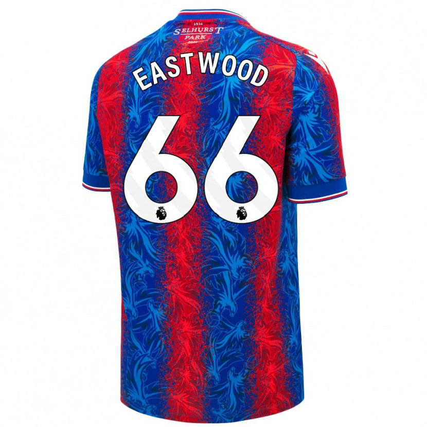 Danxen Mujer Camiseta Billy Eastwood #66 Rayas Rojas Y Azules 1ª Equipación 2024/25 La Camisa