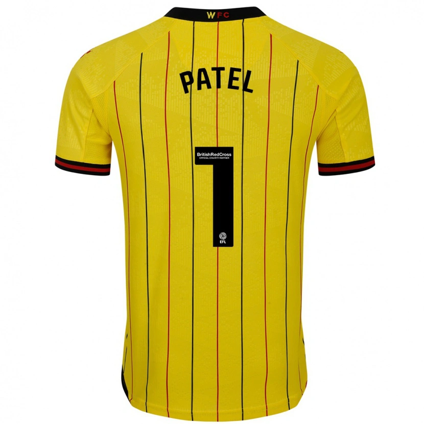 Danxen Mujer Camiseta Safia Middleton-Patel #1 Amarillo Negro 1ª Equipación 2024/25 La Camisa