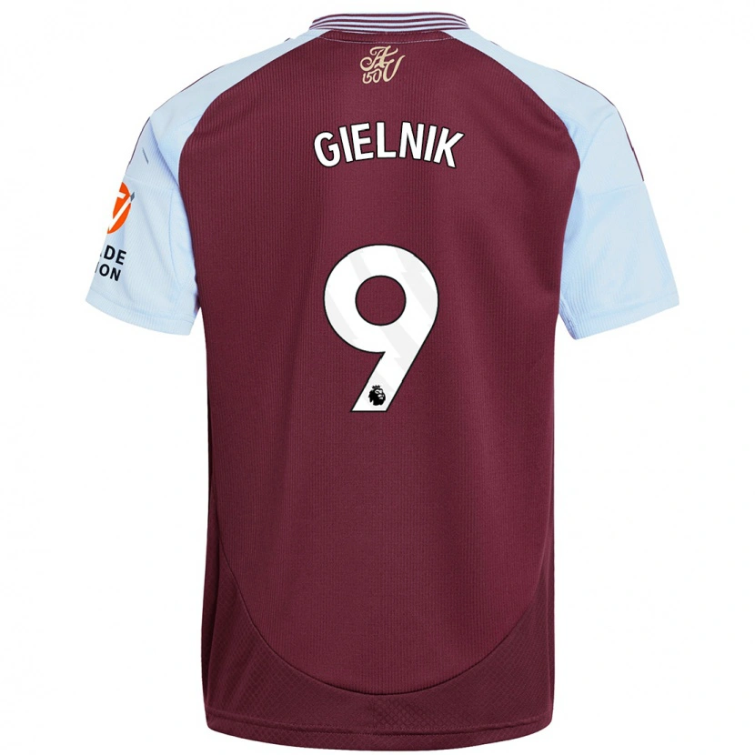 Danxen Mujer Camiseta Emily Gielnik #9 Borgoña Azul Cielo 1ª Equipación 2024/25 La Camisa