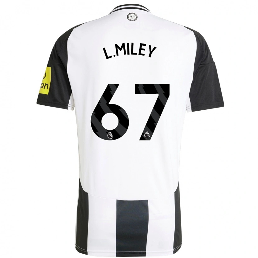 Danxen Mujer Camiseta Lewis Miley #67 Blanco Negro 1ª Equipación 2024/25 La Camisa