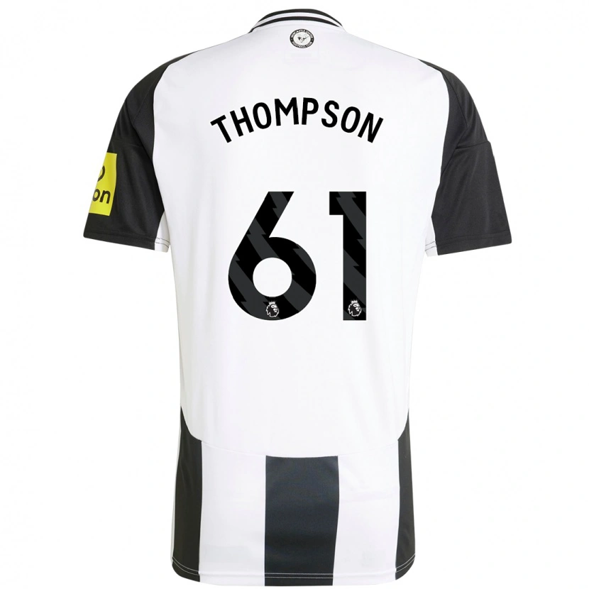 Danxen Mujer Camiseta Max Thompson #61 Blanco Negro 1ª Equipación 2024/25 La Camisa