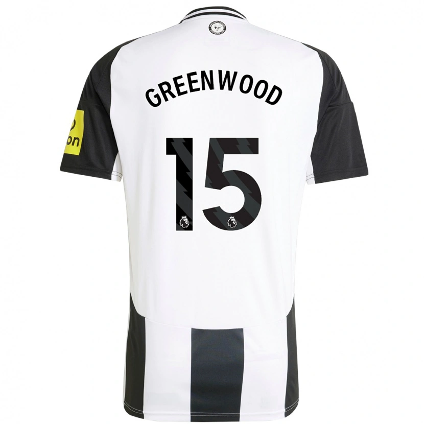 Danxen Mujer Camiseta Hannah Greenwood #15 Blanco Negro 1ª Equipación 2024/25 La Camisa