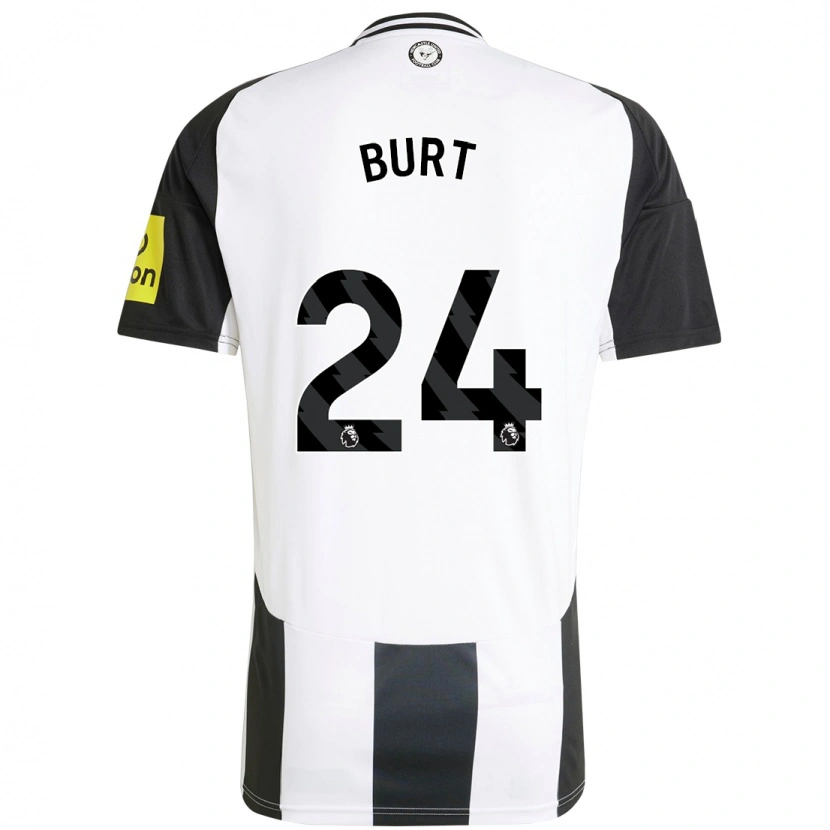 Danxen Mujer Camiseta Daisy Burt #24 Blanco Negro 1ª Equipación 2024/25 La Camisa