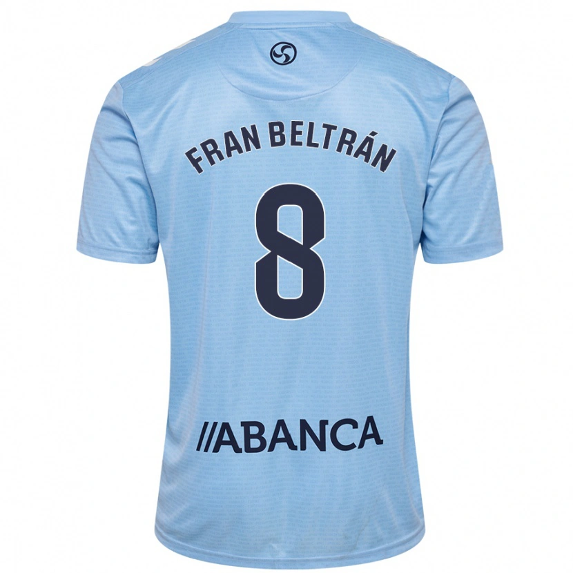 Danxen Mujer Camiseta Fran Beltrán #8 Azul Cielo 1ª Equipación 2024/25 La Camisa