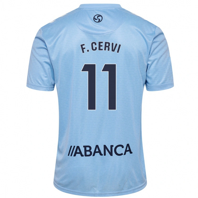 Danxen Mujer Camiseta Franco Cervi #11 Azul Cielo 1ª Equipación 2024/25 La Camisa