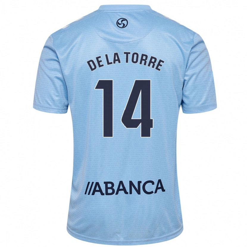 Danxen Mujer Camiseta Luca De La Torre #14 Azul Cielo 1ª Equipación 2024/25 La Camisa