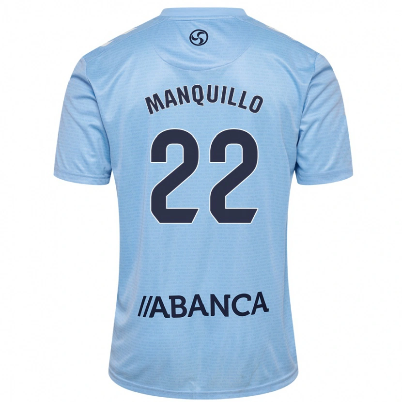 Danxen Mujer Camiseta Javier Manquillo #22 Azul Cielo 1ª Equipación 2024/25 La Camisa