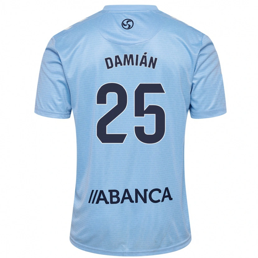 Danxen Mujer Camiseta Damián Rodríguez #25 Azul Cielo 1ª Equipación 2024/25 La Camisa