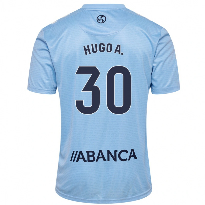 Danxen Mujer Camiseta Hugo Álvarez #30 Azul Cielo 1ª Equipación 2024/25 La Camisa