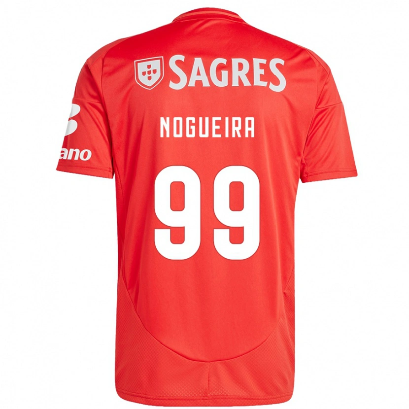 Danxen Mujer Camiseta Beatriz Nogueira #99 Rojo Blanco 1ª Equipación 2024/25 La Camisa