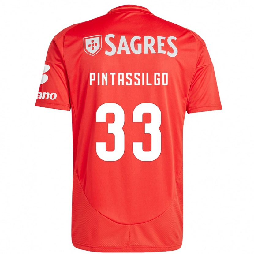 Danxen Mujer Camiseta Lara Pintassilgo #33 Rojo Blanco 1ª Equipación 2024/25 La Camisa