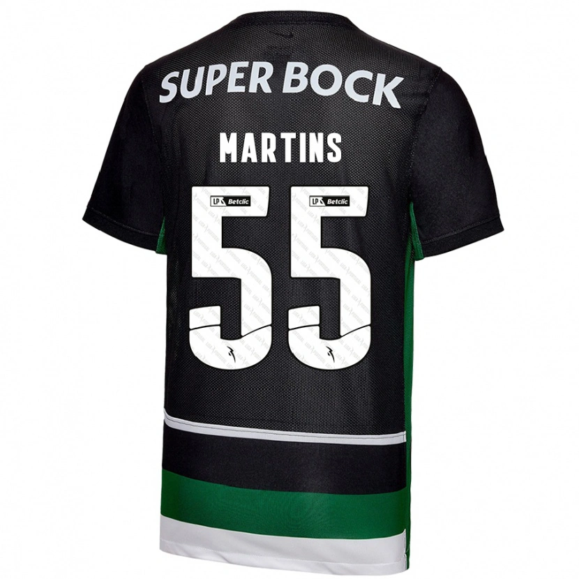 Danxen Mujer Camiseta Carolina Martins #55 Negro Blanco Verde 1ª Equipación 2024/25 La Camisa