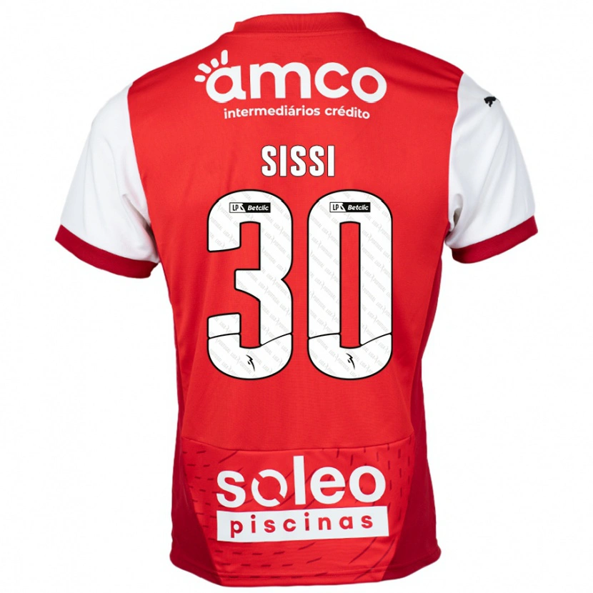 Danxen Mujer Camiseta Sissi #30 Rojo Blanco 1ª Equipación 2024/25 La Camisa
