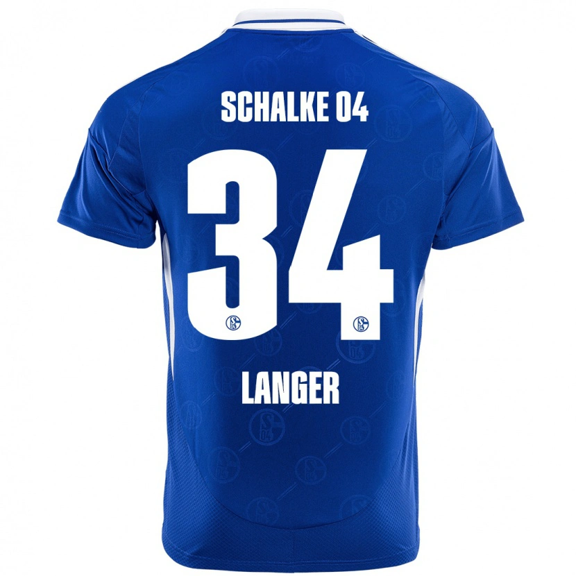 Danxen Mujer Camiseta Michael Langer #34 Azul Real 1ª Equipación 2024/25 La Camisa